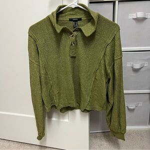 Forever 21 Olive Green Long Sleeve